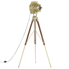 vidaXL háromlábú tömör mangófa állólámpa 193 cm (286204) világítás