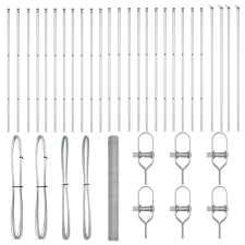 vidaXL Hatszög Kerítés 1,5x50 m Galvanizált Acél (3353002) építőanyag
