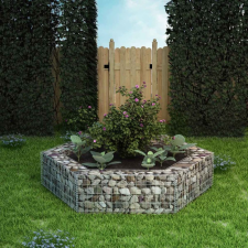 vidaXL hatszögletű gabion virágtartó 200 x 173 40 cm dekoráció