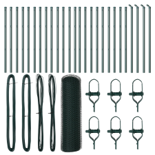 vidaXL Hatszögletű Kerítés Zöld 0,5x50 m Acél (3352696) építőanyag