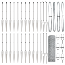 vidaXL Hatszögű Kerítés 1x50 m Galvanizált Acél (3353412) építőanyag