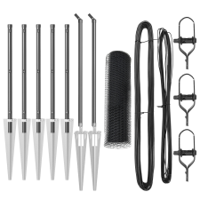 vidaXL Hatszögű Kerítés Szürke 0,5x10 m Acél (3353188) építőanyag