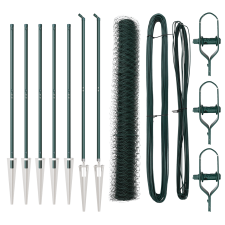 vidaXL Hatszögű Kerítés zöld 1,2x10 m Acél (3353064) építőanyag