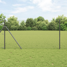 vidaXL Hegesztett Drókerítés Szürke 1.4x50 m Acél építőanyag