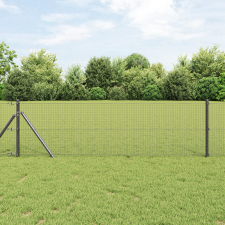 vidaXL hegesztett drótfence Szürke 0,6x100 m Acél építőanyag