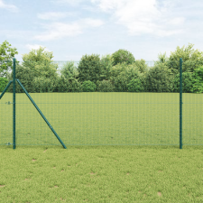 vidaXL Hegesztett Drótfence Zöld 1x50 m Acél építőanyag