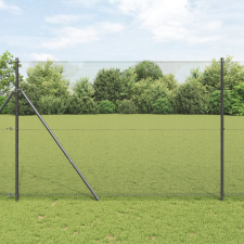 vidaXL Hegesztett Drótháló Kerítés Szürke 1.5x50 m Acél építőanyag