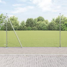 vidaXL Hegesztett Drótkerítés 13 Felfújt Pozícióval 1.4x25 m Horganyzott Acél építőanyag