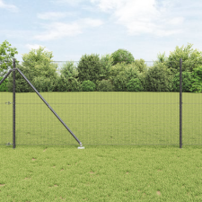 vidaXL Hegesztett Drótkerítés 13 Spike-oos Szürke 1.4x50 m Acél építőanyag