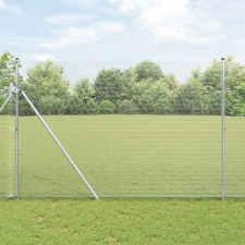 vidaXL Hegesztett Drótkerítés 1.5x50 m Horganyzott Acél építőanyag