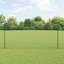 vidaXL Hegesztett Drótkerítés 22 U Oszloppal Zöld 1.4x50 m Acél építőanyag