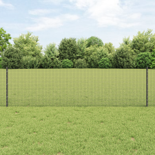 vidaXL Hegesztett Drótkerítés 44 U oszloppal Szürke 0.6x100 m Acél építőanyag
