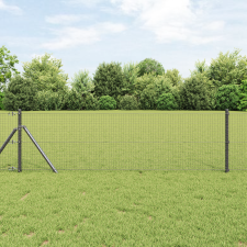 vidaXL Hegesztett Drótkerítés Szürke 0.5x100 m Acél építőanyag