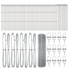 vidaXL Hegesztett drótkert kerítés 13 oszloppal 0,6x100 m horganyzott acélból (3351667) építőanyag