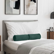 vidaXL Hengerpárnák 2 pcs Sötétzöld Ø 15 x 40 cm Bársonyos szövet lakástextília