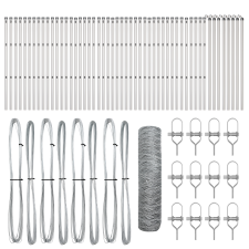 vidaXL Hexagon Kerítés 0.5x100 m Horganyzott Acél (3353016) építőanyag