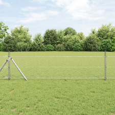 vidaXL Hexagon kerítés 0.8x10 m Galvanizált acél építőanyag