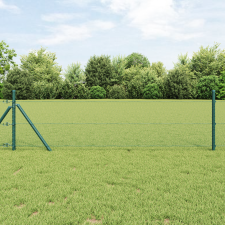 vidaXL Hexagon Kerítés Zöld 0.6x50 m Acél építőanyag