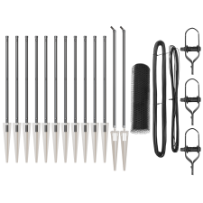 vidaXL Hézagkerítés Szürke 0.6x25 m Acél (3353228) építőanyag