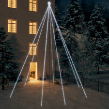 vidaXL hideg fehér bel- és kültéri karácsonyi égők 1300 LED-del 8 m kültéri izzósor