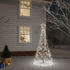 vidaXL hideg fehér fényű karácsonyfa tüskével 200 LED-del 180 cm műfenyő