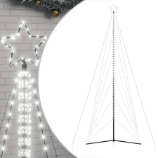 vidaXL hideg fehér karácsonyfa fénykúp 861 LED-del 478 cm (4016425) műfenyő