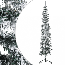 vidaXL hópelyhes vékony fél műkarácsonyfa állvánnyal 180 cm műfenyő