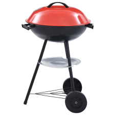 vidaXL hordozható XXL faszenes gömbgrill kerekekkel 44 cm (46611) grillsütő