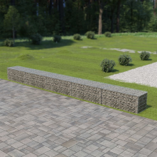 vidaXL horganyzott acél gabion fal 600 x 50 x 50 cm biokészítmény