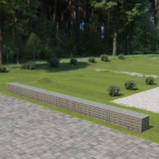 vidaXL horganyzott acél gabion fal 900 x 50 x 50 cm biokészítmény