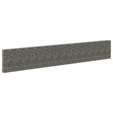 vidaXL Horganyzott acél gabion fal fedéllel 900 x 30 x 150 cm kerti bútor
