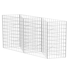 vidaXL horganyzott acél gabion kosár 120 x 30 x 100 cm (142539) építőanyag