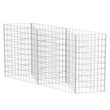 vidaXL horganyzott acél gabion kosár 120 x 30 x 100 cm (142539) kerti bútor