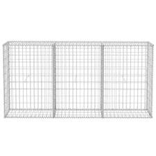 vidaXL horganyzott acél gabion kosár 200 x 30 x 100 cm   (142548) építőanyag