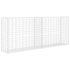 vidaXL horganyzott acél gabion kosár 85 x 30 x 200 cm (142359) építőanyag