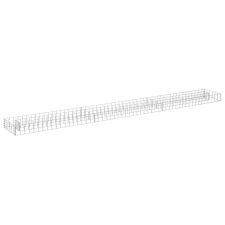 vidaXL horganyzott acél gabion magaságyás 270 x 30 x 10 cm (145636) kerti tárolás