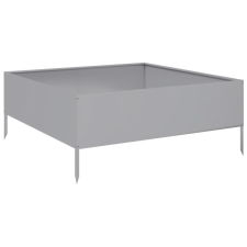 vidaXL horganyzott acél kerti magaságyás 100 x 100 x 25 cm (851036) kerti tárolás