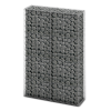 vidaXL Horganyzott Drót Gabion Rács Fal Fedővel 150 x 100 30 cm