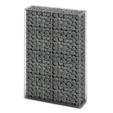 vidaXL Horganyzott Drót Gabion Rács Fal Fedővel 150 x 100 30 cm kerti bútor