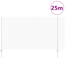vidaXL Horganyzott Drótkerítés 22 U Poszttal Ezüst 1.4x25 m Acél építőanyag