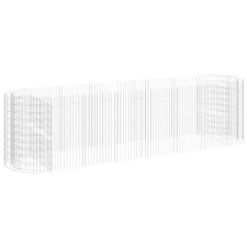 vidaXL horganyzott vas gabion magaságyás 400x100x100 cm (152047) kerti tárolás