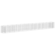 vidaXL horganyzott vas gabion magaságyás 470 x 50 x 50 cm (152029) kerti tárolás