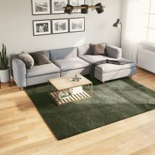 vidaXL Huarte erdőzöld rövid szálú puha és mosható szőnyeg 240x240 cm lakástextília