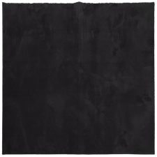 vidaXL HUARTE fekete rövid szálú puha és mosható szőnyeg 120 x 120 cm (375113) lakástextília