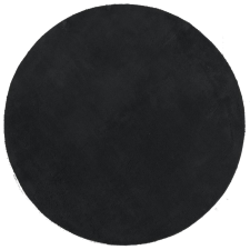 vidaXL HUARTE fekete rövid szálú puha és mosható szőnyeg Ø 160 cm (375125) lakástextília