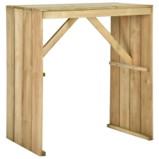 vidaXL impregnált fenyőfa bárasztal 100 x 60 x 110 cm kerti bútor