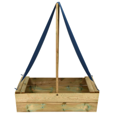 vidaXL impregnált fenyőfa homokozó tetővel 80 x 60 x 97,5 cm (3059958) homokozó