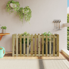 vidaXL impregnált fenyőfa kerti magaságyás kerítéssel 150x50x70 cm bútor