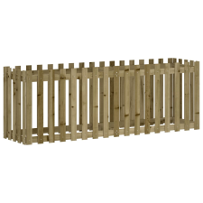 vidaXL impregnált fenyőfa kerti magaságyás kerítéssel 200x50x70 cm (832516) kerti tárolás