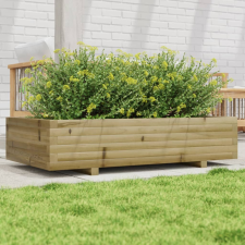 vidaXL impregnált fenyőfa kerti virágláda 110x60x26,5 cm kerti tárolás